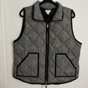 J. Crew Down filled printed puffer vest